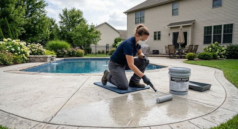 Stamped Concrete Sealing in Alpharetta, GA